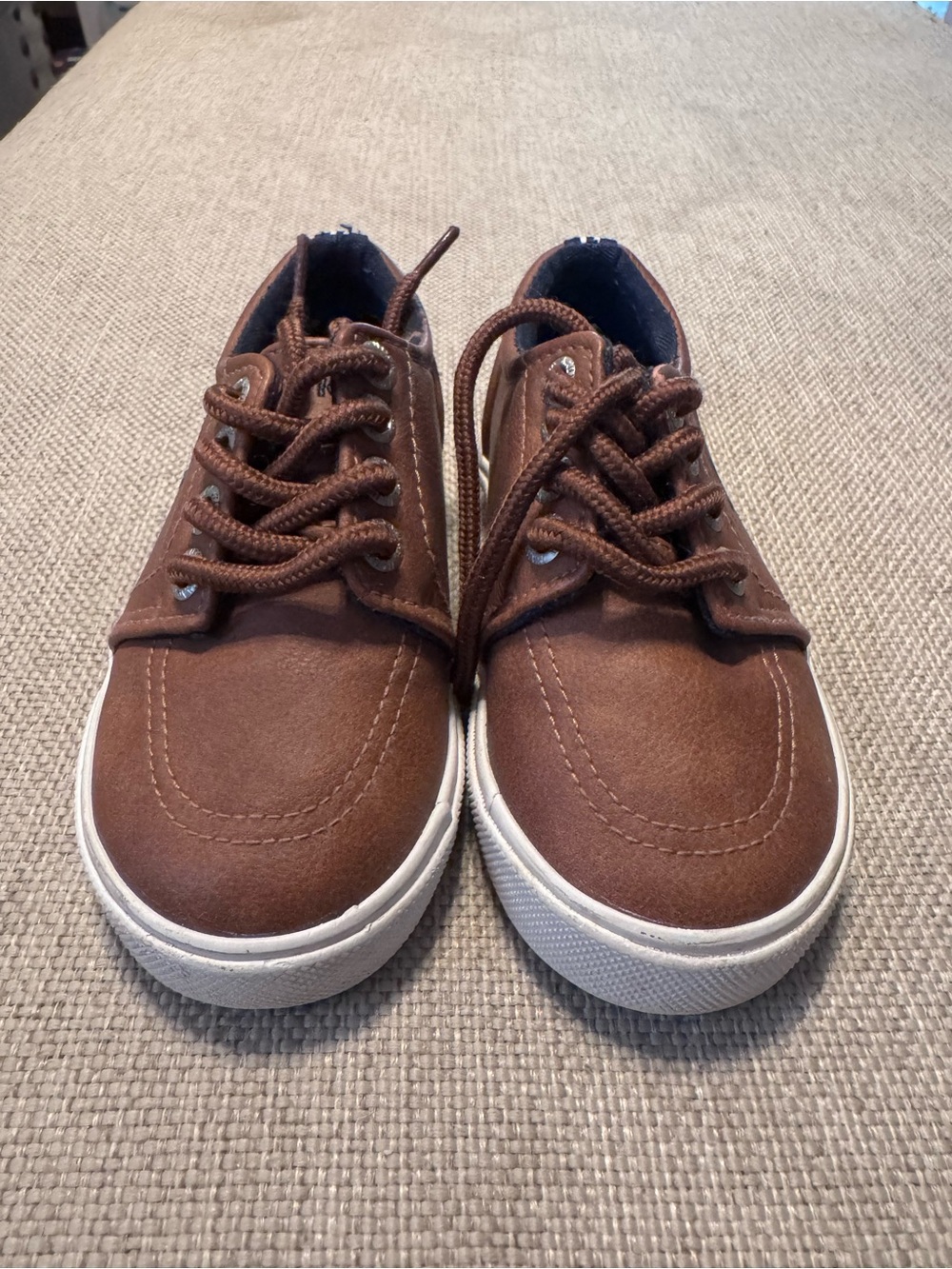 Nautica Brown Lace-Up Kids Dress Shoes
